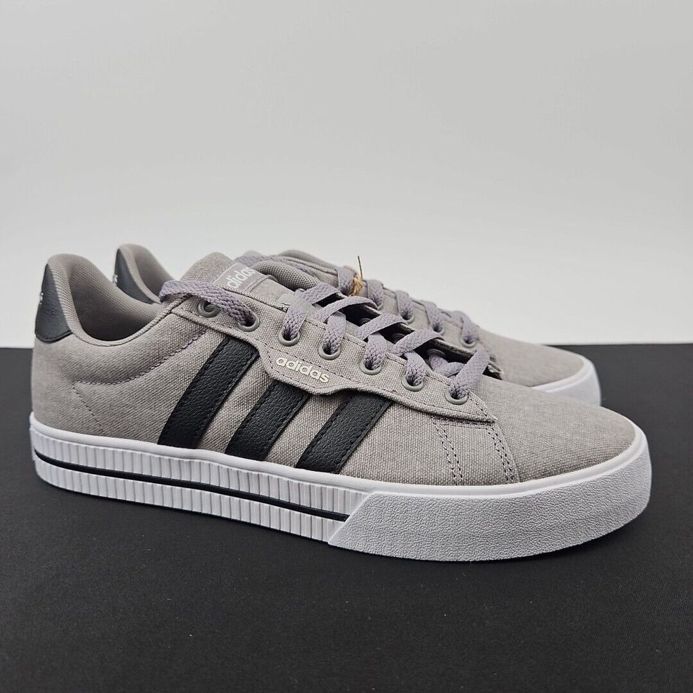 Adidas Daily 3.0 Low Casual Lifestyle Shoes Gray Black FW3270 Men's Size 8